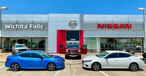 Nissan of wichita falls - Yes, Nissan of Wichita Falls in Wichita Falls, TX does have a service center. You can contact the service department at (940) 235-1440. Car Sales (940) 235-1409. Service (940) 235-1440. Schedule Service. Read verified reviews, shop for used cars and learn about shop hours and amenities. Visit Nissan of Wichita Falls in Wichita Falls, TX today! 